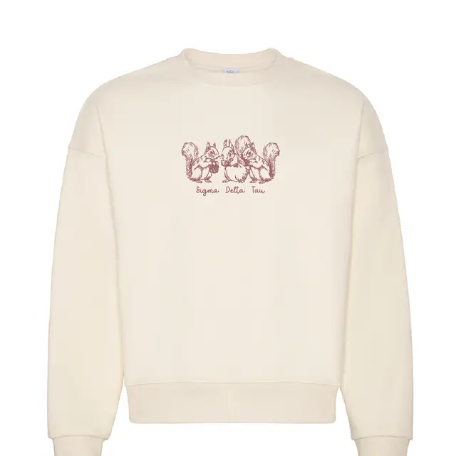 Sigma Delta Tau Trio Squirrels PR Crewneck 2