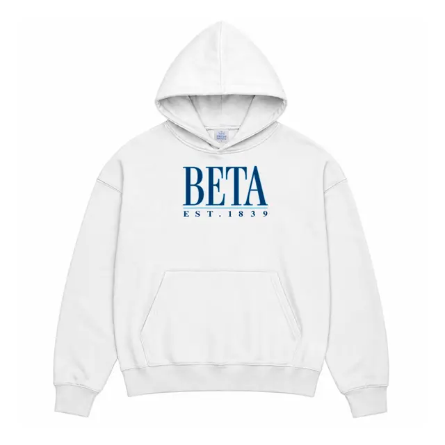 Beta Block Lettering Est 1839 PR Hoodie 2
