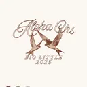 Alpha Chi Omega Swallow Illustration Big Little Shirt