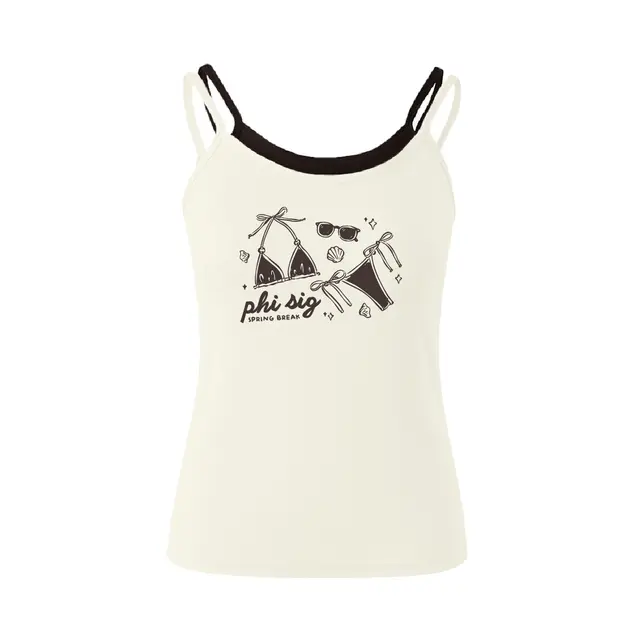 Phi Sigma Sigma Bikini Graphic Spring Break Tank 2