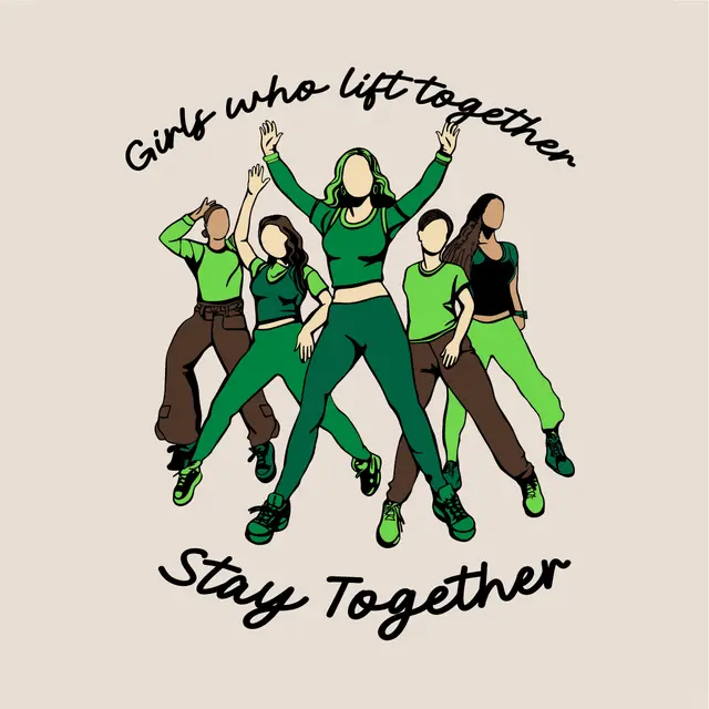 Girls Who Lift Together Illustration PR Shirt