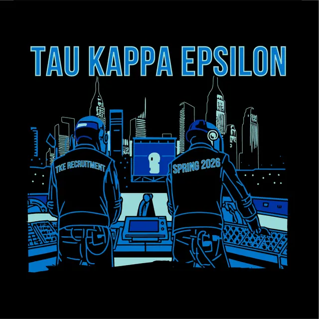 Tau Kappa Epsilon Cityscape DJ Rush Shirt