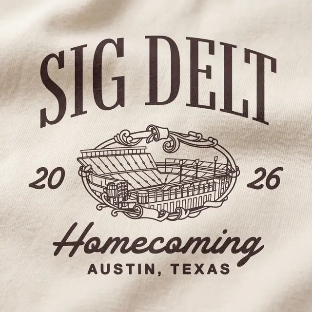Sigma Delta Tau Stadium Illustration Homecoming Tank