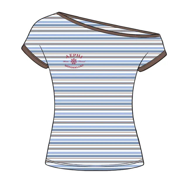 Alpha Epsilon Phi Snowflake Decorative Script Formal Shirt 2