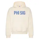 Phi Sigma Sigma Striped Lettering PR Hoodie 2