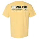 Sigma Chi Bold Lettering with Heart Icons Parents Weekend Shirt 2