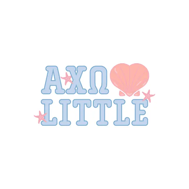 Alpha Chi Omega Seashell Starfish Big Little Reveal Hat