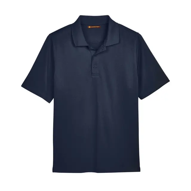 Harriton Men's Advantage Snag Protection Plus Polo m348 Dark Navy Front