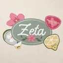 Zeta Tau Alpha Texas Flowers and Lemons Patchwork Spring Formal Shirt