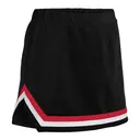 Customizable Augusta Girls' Pike Skirt 9146 Black with Red and White Right