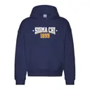 Sigma Chi Arched Text Retro Stars PR Hoodie 2