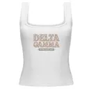 Delta Gamma Floral Lettering PR Tank 2