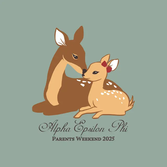 Alpha Epsilon Phi Deer and Fawn Parents Weekend Crewneck