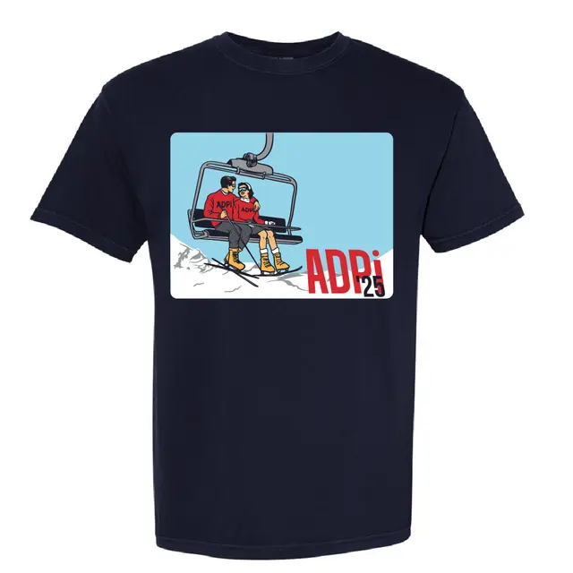 Alpha Delta Pi Ski Lift Scene Date Party Shirt 2