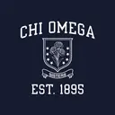 Chi Omega Floral Crest PR Shirt