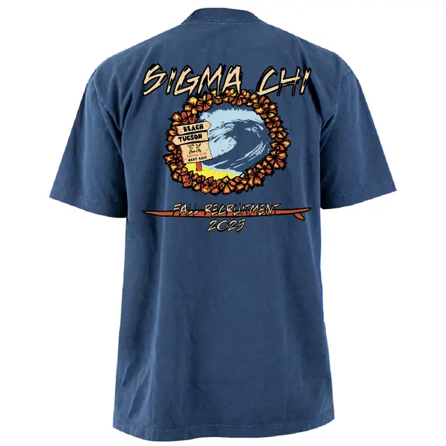 Sigma Chi Wave and Wreath Rush Shirt 2
