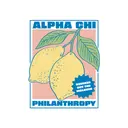 Alpha Chi Omega Lemon Graphic Philanthropy Shirt