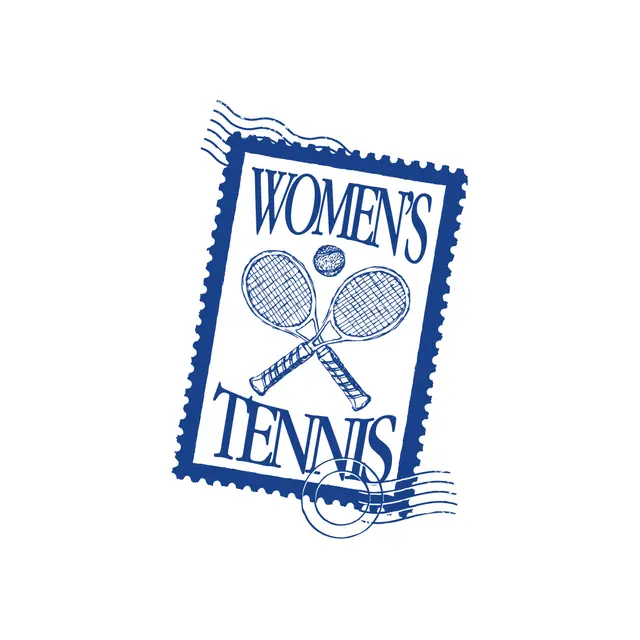 Women's Tennis Crossed Rackets Postal Stamp PR Shirt