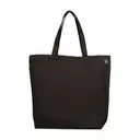 ECOBAGS Natural Cotton Shopping Tote can-501cb Black Front