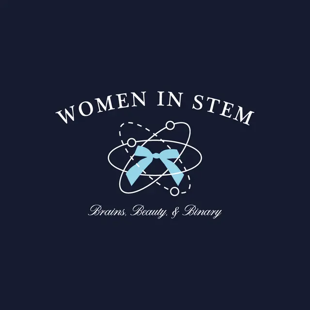 Women in STEM Blue Bow and Atom Design PR Shirt