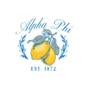 Alpha Phi Script Lemon Illustration PR Shirt