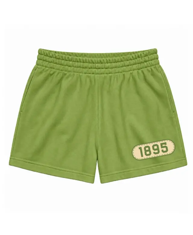 Chi Omega Stitched Badge 1895 Shorts