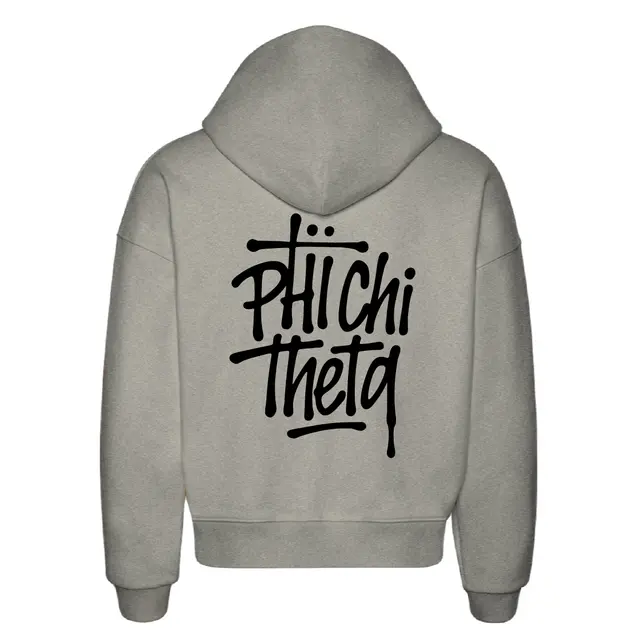 Phi Chi Theta Hand Drawn Lettering PR Hoodie 2