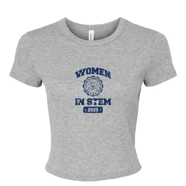 Women in STEM Atomic Logo in Navy PR Shirt 2