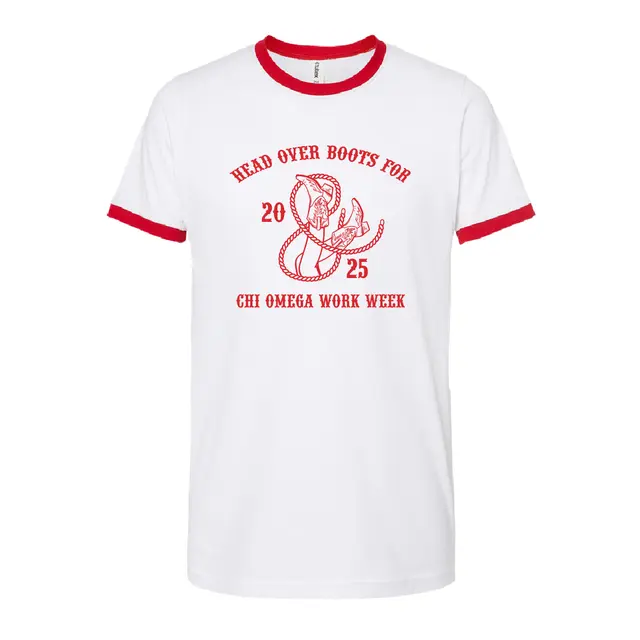 Chi Omega Rope Boots PR Shirt 2