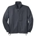 Sport-Tek Full-zip Wind Jacket jst70 Graphite Front