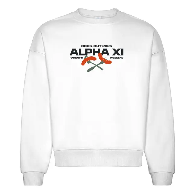 Alpha Xi Delta BBQ Sausages Parent's Weekend Crewneck 2