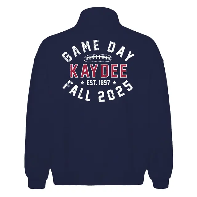 Kappa Delta Distressed Bold Text Game Day Sweater 2