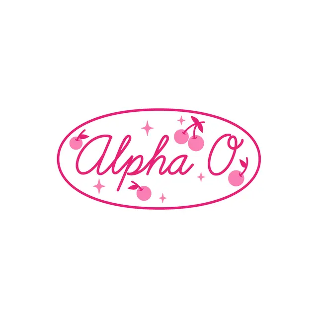 Alpha Omicron Pi Pink Cherry Oval PR Shirt