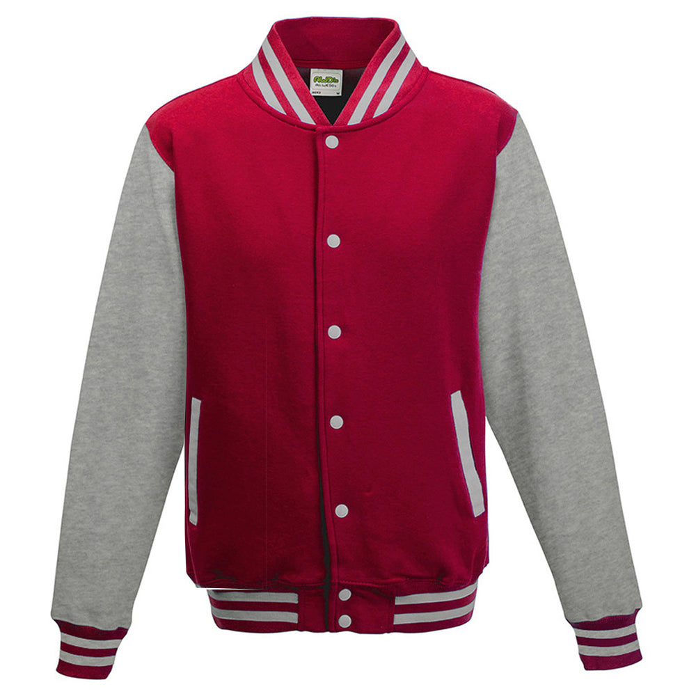 ジャケット・アウター WAREHOUSE LETTERMAN JACKET 2104 AWDis Hoods Varsity Letterman Jacket Jet Black/Sun Yellow XS
