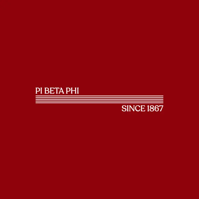Pi Beta Phi Stripes Text PR Tank
