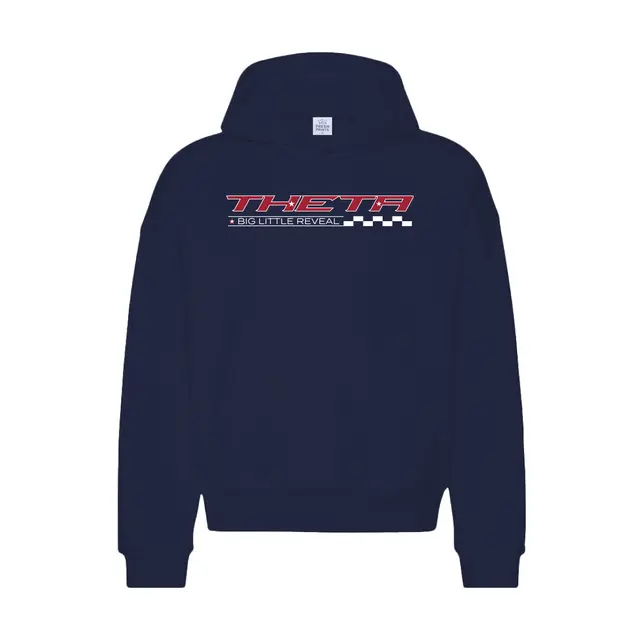 Kappa Alpha Theta Bold Text Checkered Big Little Reveal Hoodie 2