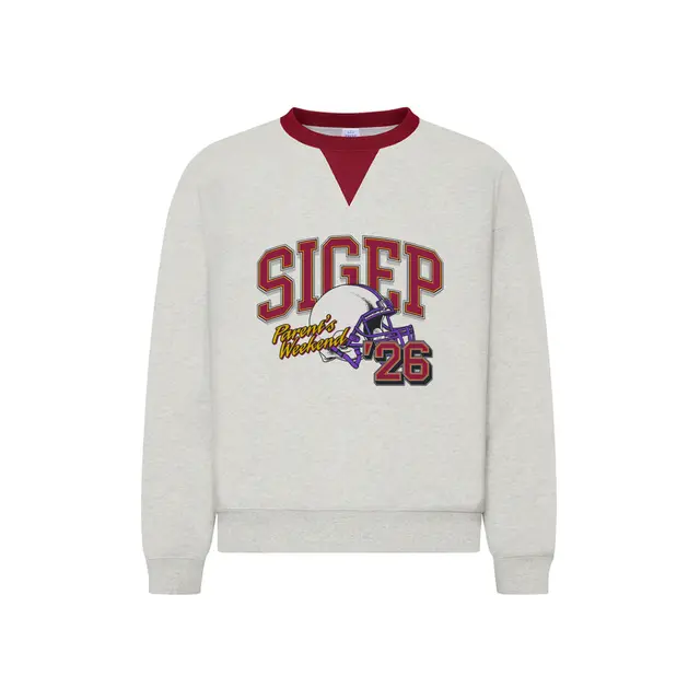 Sigma Phi Epsilon Football Helmet Parent's Weekend Sweater 2
