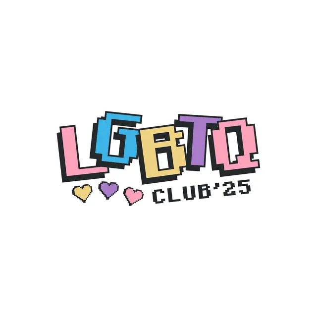 LGBTQ Club Pixel Hearts PR Sweater