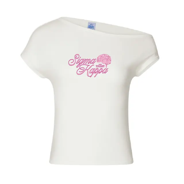 Sigma Kappa Script Font with Brain Graphic Philanthropy Shirt 2