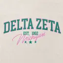 Delta Zeta Simple Retro Logo'ed Streetwear Design for Tank for Sorority PR