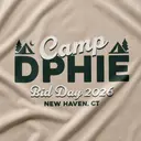 Delta Phi Epsilon Camp Illustration Bid Day Shirt