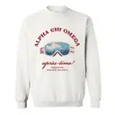 Alpha Chi Omega Ski Goggles PR Crewneck 2