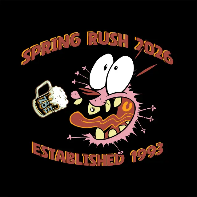 Zeta Beta Xi Cartoon Character Spring Rush Shirt