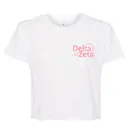 Delta Zeta Curved Pink Lettering PR Shirt 2