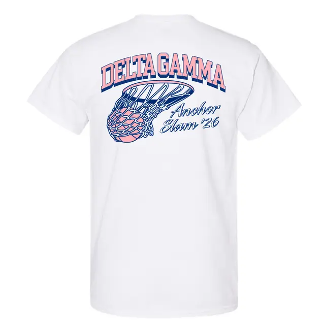 Delta Gamma Basketball Hoop Anchor Slam Shirt 2