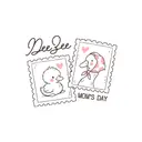Delta Zeta Cute Duck Drawing Mom's Day Shirt
