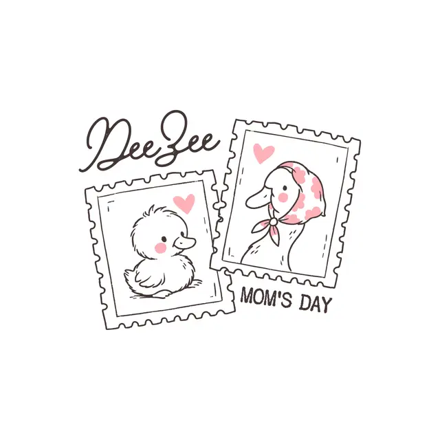 Delta Zeta Cute Duck Drawing Mom's Day Shirt