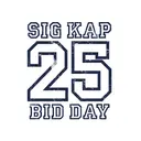 Sigma Kappa Distressed Block Font Bid Day Shirt