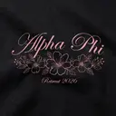 Alpha Phi Floral Illustration Retreat Tank