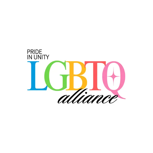 LGBTQ+ Alliance Pride in Unity Text PR Hoodie